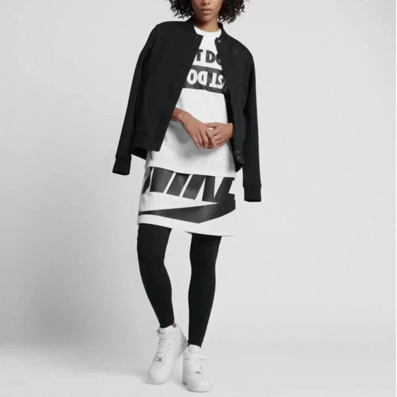 Nike Tech Fleece Destroyer Full Zip Letterman style Jacket women’s size large - Picture 1 of 15